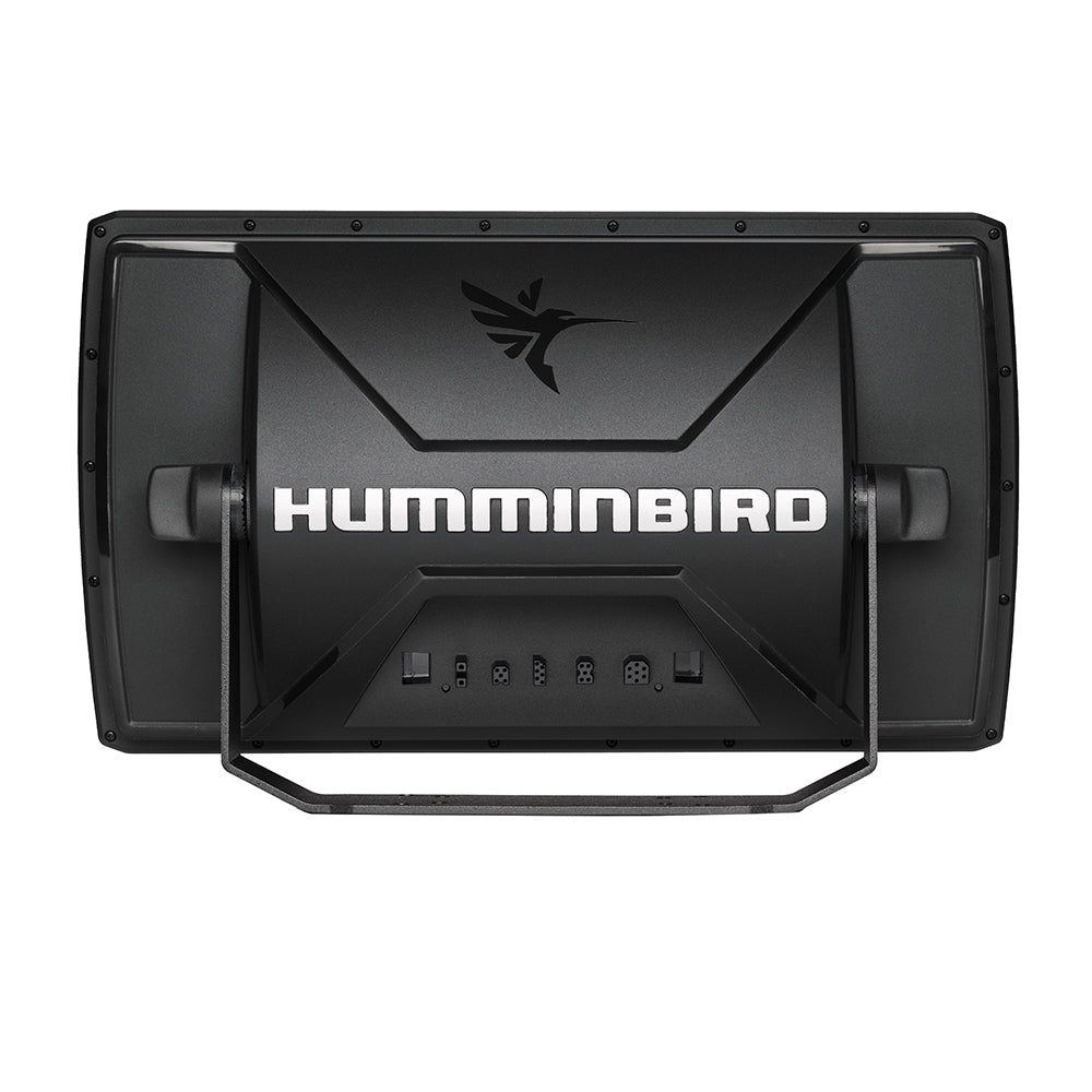 Rear image showing the available connections on the  Humminbird HELIX 12 CHIRP MEGA DI+ GPS G4N.