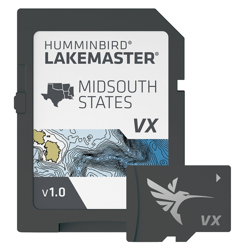 Humminbird LakeMaster VX - Lake maps for Mid-South States  Part #601005-1.