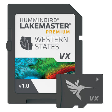 Humminbird LakeMaster VX Premium - Lake Maps for Western States Part #602009-1.