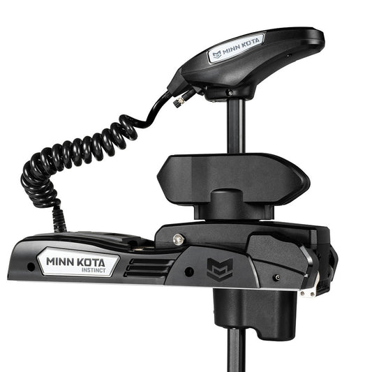 Minn Kota Riptide Instinct QUEST 90/115 Trolling Motor w/Wireless Remote - 24/36V - 90/115LBS - 87" - Black shown in the deployed position.