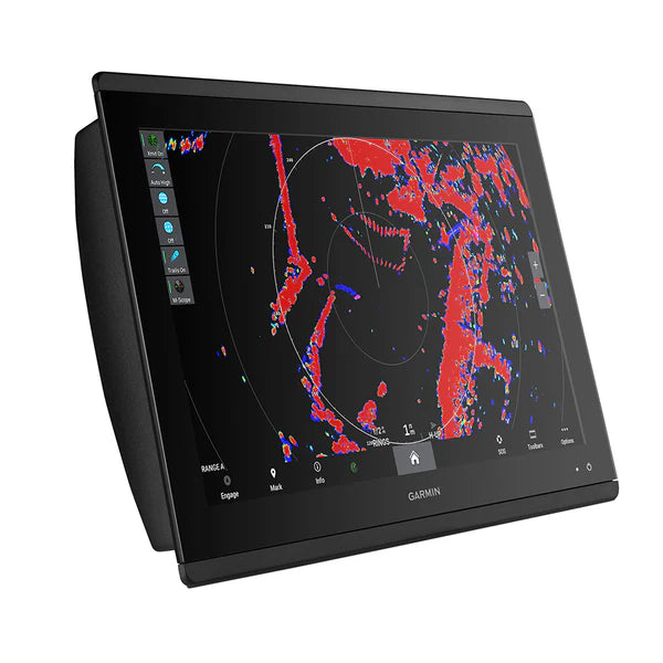 Garmin GPSMAP 8617 Chartplotter GN+ with optional radar screen.